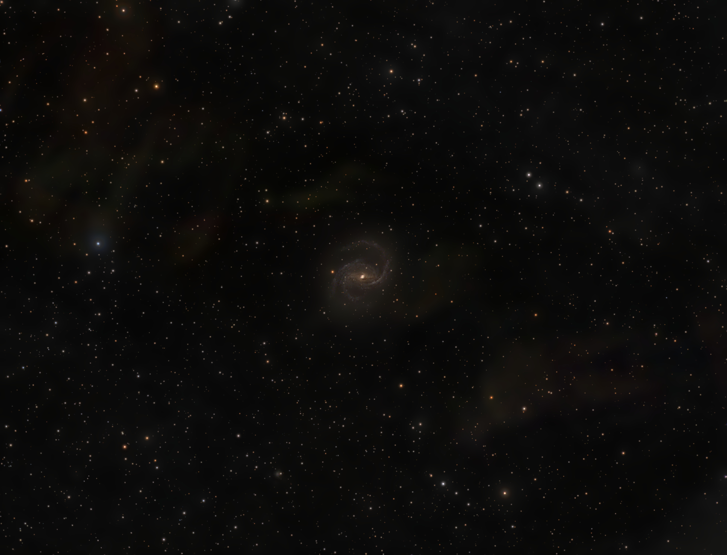 NGC6951 - Barred Spiral Galaxy by Terry Riopka
