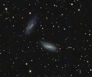 NGC672,IC1727 - Interacting Pair f Galaxies  by Terry Riopka