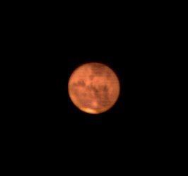 Mars-with-Dark-Blue-Filter - Just After Opposition  by Terry Riopka